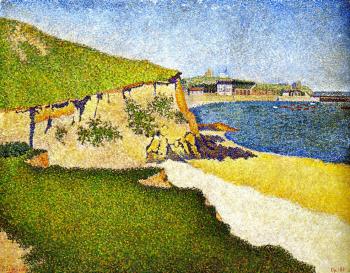 (image for) Handmade Oil painting for home canvas, oil painting framed canvas for living room Paul Signac's painting, Tertre Denis, Portrieux